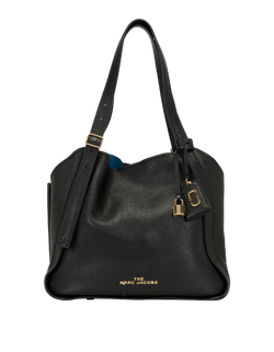 The Director Tote, Leather, Black/Blue, MIV, DB, 2*